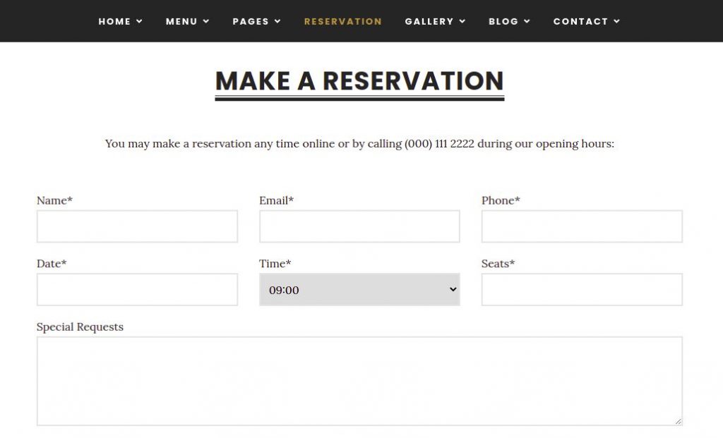Desain Website Coffee Shop