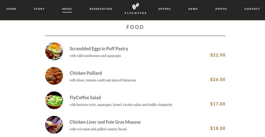 Desain Website Coffee Shop