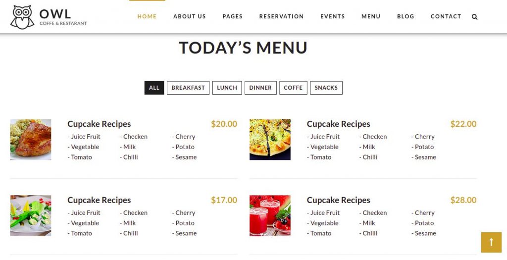 Desain Website Coffee Shop