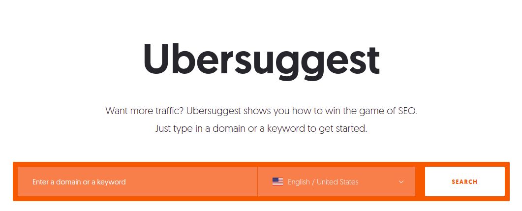 ubersuggest - keyword research