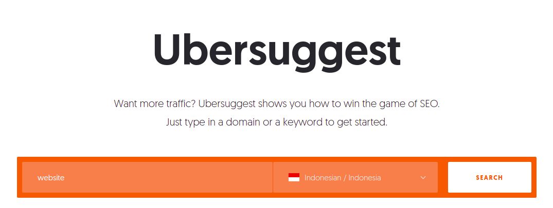 ubersuggest - keyword research