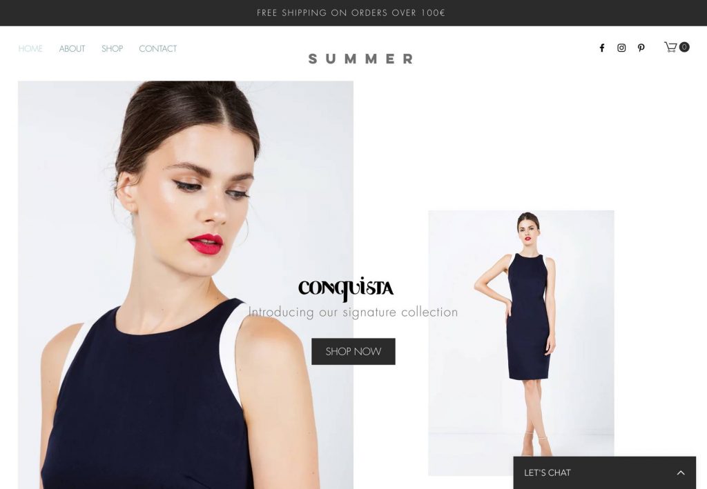 contoh website fashion