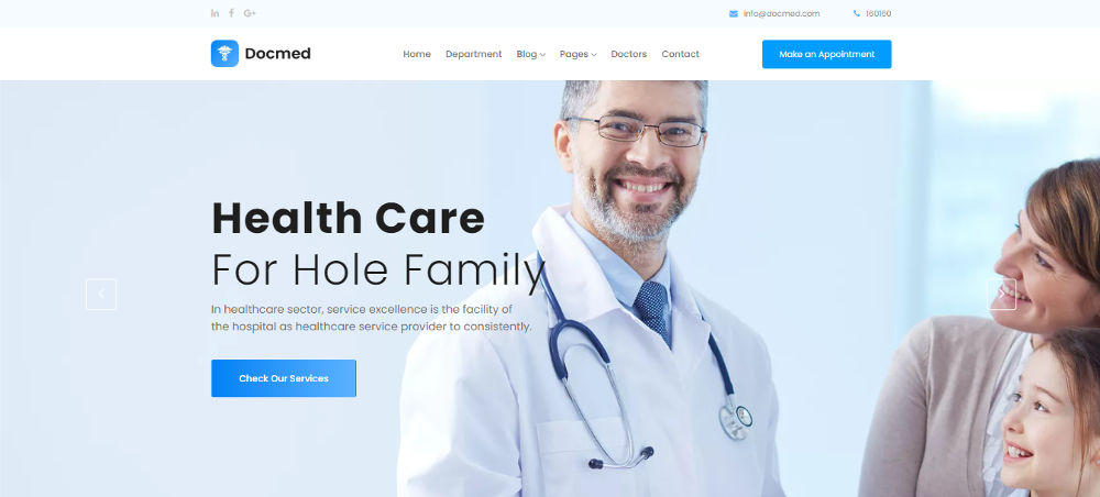 contoh website company profile untuk rumah sakit
